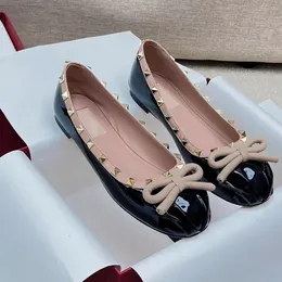 The Row classic Small French Ballet Flat Shoes Round Head Soft Leather Shallow Mouth Mary Jane Single