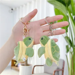 Cute Little Turtle Plush Toy 9cm Turtle Pendant Game Gifts Children's Doll Keychain Accessories Little Doll Party Favor Q793