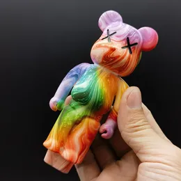 4 polegadas Bongo Silicone Angry Bear Hand Tuba Fumando tigela manual Tubos colecionáveis de mão colecionada colorida colorida