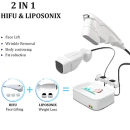 Liposonix Yüz Vücut Hifu Cilt Sıkma Yağ Yanık Makinesi Ultrasonik İnce Ultrason Kilo Kaybı Ekipmanı 2 sap