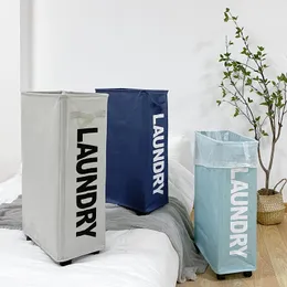 المنظمة الرئيسية Xlarge Slim Slim Laundry Baskets Hampers Hampers Storage Room Organizer على عجلات لغرفة النوم Cesto Ropa Sucia