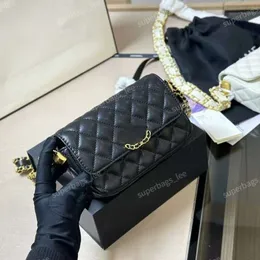 Luxury designer shoulder bag women mini bag 23K woc leather chain crossbody bags Cc Button womens fashion bags