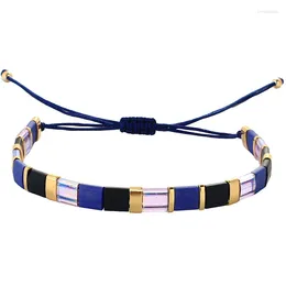 Strand C.QUAN CHI Retro Beads Bracelet Bohemian Handmade MIYUKI Tila Trendy Adjustable Mens Bracelets Boyfriend Gift
