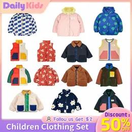 Jackor Daily Kids Winter BC Brand Warm Outwearjacketsfor Girls Boy Velvet Jacket Coat Children Down Coats kläder 2023 231129