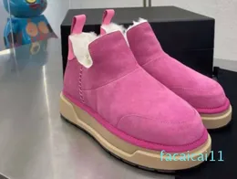 Designer Boot For Women Australia Ultra Mini Platform Boots Tasman Slippers Winter Warm Snow Bootes Suede Woolen Fur