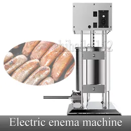 Liten kommersiell hushåll Electric Manual Sausage Filling Machine Lavemaskin Sorvstoppare Maskin