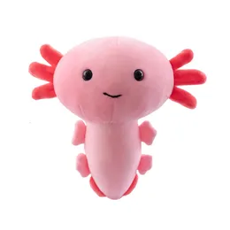 플러시 인형 EST 만화 플러시 axolotl 봉제 장난감 kawaii 동물 axolotl 봉제 인형 그림 인형 장난감 만화 핑크 axolotl 박제 된 인형 선물 231130