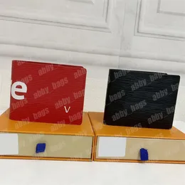 Erkek kadın cüzdan tasarımcısı l kart sahipleri lüks çantalar moda kartı sahipleri unisex moneybag markası kırmızı siyah fatura kısa fanypacks