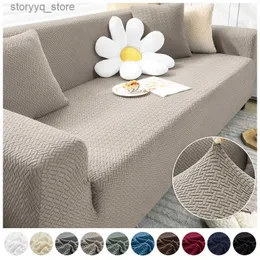 Pokrywa krzesełka Leorate polarna gęsta elastyczna sofa pokrywka Slipcovers Fotel Ochraniacz 1/2/3/4 SEATER Corner Couch Couch do salonu Q231130