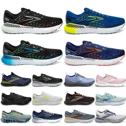 Brooks Glycerin 20 Running Shoes for Men Women Designer Sneakers Triple Black White Grey Navy Blue Mens Womens Outdoor Sports Trainers