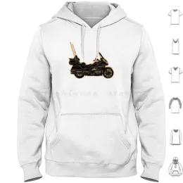 Erkek Hoodies altın Altın Kollu Altın Kanat Goldwing Bisiklet Motosiklet GL1500 1500