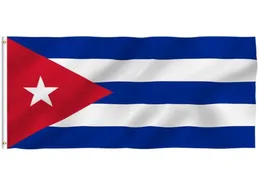 Kuba-Flaggen, 90 x 150 cm, zum Aufhängen, alle Länder, Digitaldruck, für drinnen und draußen, mit lebendigen Farben, Messingösen, 2619960