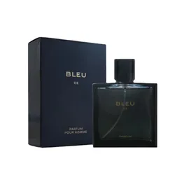 عطر الرجال الأزرق العطر eau de parfum تواليت طويل الأمد رائحة 100 مل bleu de paris man man homme رذاذ كولونيا سفينة سريعة