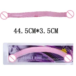 Falli/Dong 44 cm Doppio Fallo Flessibile Lungo Doppio Pene Dong Pene Lesbico Doppio Pene Doppia Penetrazione Giocattolo Del Sesso per Le Donne BI-040015 231130