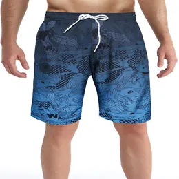 Mens Swim Trunks Mesh Liner Swimming Shorts Board Shorts Quick Dry Summer Beach Shorts Blue MK066 M