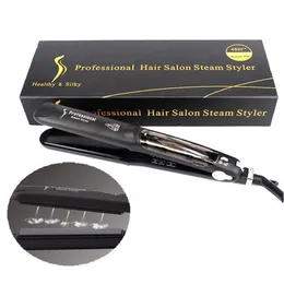 Hair Straighteners Newest Straightener Professional Salon Steam Styler Flat Ceramics Organosil Straightening Irons Iron Drop Delivery Dhlji