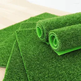 장식용 꽃 1pcs 50x100cm 인공 초원 시뮬레이션 이끼 잔디 잔디 잔디 가짜 녹색 잔디 매트 카펫 DIY 마이크로 조경 홈 플로어