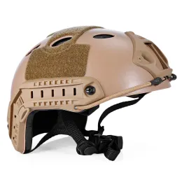 Lätt jakt Taktisk hjälm Airsoft Gear Crashworthy Head Protector Helmets för CS Paintball Game Camping LL