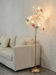 Floor Lamps Crystal Living Room Lamp Light Luxury High Sense Creative American Bedside Vertical