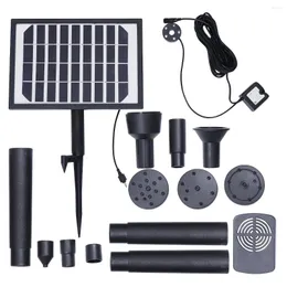 Decorações de jardim 1pc Fonte da bomba Bateria de energia solar 5W 7,4V 2400mA Painel LED Water Jet