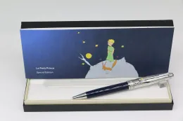도매 The Little Prince Series Ballpoint Pen Up Silver and Down Blue Color with Trim Office School Supply Perfect Gift