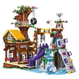 Christmas Toy Supplies riends Adventure Camp Tree House Stephanie Figures Kit Model Building Blocks Girl Emma Educational Toys for Girls Friend Gifts 231129