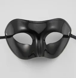 Men039s Maskerade-Maske, Kostüm, venezianische Masken, Maskerade-Masken, obere halbe Gesichtsmaske mit optionalen Farben, Schwarz, Weiß, Go6229249