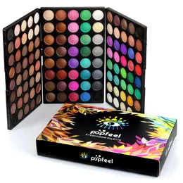 Popfeel 120 matte Farben Lidschatten-Lidschatten-Palette Make-up-Set Kit Pro