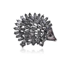 Korean Sale Diamond Hedgehog Brooch Creative Animal Brooch Simple Versatile Clothing Accessories Pin