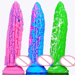 Dildos / Dongs realista macio silicone vegetal amargo gourd vibrador anal plug dong planta pênis masturbação adulto brinquedos sexuais produto para mulheres 231130