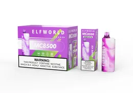 Elfworld Mc8500 Puffs Ecig Wape Pen Stick descartável OEM Distribuidores por atacado EUA Fabricação Elf World Big Smoke Elf Fashion Lost Wape Bar Hookah descartável