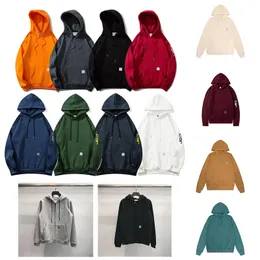 Erkekler Carhartlys Hoodie Tasarımcı Gevşek kapüşonlu kazak Polar Erkekler Carhart Hoodie Sleeve Orijinal Kalite Teknik Kazak Kapşon