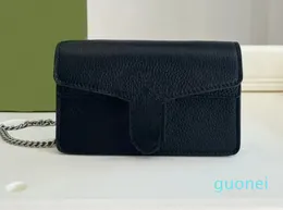 Klassisk tryckstil Design Mini Chain Shoulder Bag med seriekod
