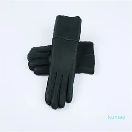 Classic quality bright leather ladies leather gloves Women wool gloves 100 guaranteed