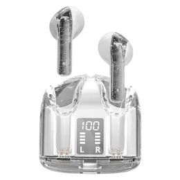New YX19 TWS Wireless Bluetooth Earphones Transparent Half In Ear Mini Fashion High Sound Sports Industrial Style Earbuds
