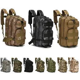 Школьные сумки, мужской армейский военный тактический рюкзак 3P с мягкой спинкой, уличный водонепроницаемый рюкзак с ошибками, походы, кемпинг, охота 231130