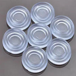 Tappetino da tè in vetro per uso domestico, diametro 23 mm, particelle colloidali anti-collisione, ventosa in vetro, rondelle in gomma morbida 2208
