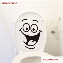 Wandaufkleber Cartoon-Toiletten-Tapeten All-Match-Stil Kunstwandbild Wasserdicht für Wohnkultur Hintergrund Abnehmbare Drop-Lieferung Garten Dhcsn