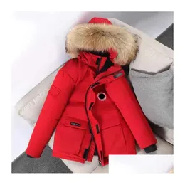 Mens Down Parkas 거위 겨울 코트 두꺼운 따뜻한 재킷 작업복 재킷 야외 두꺼운 패션 키 커플 라이브 방송 코트 387 DHCE6