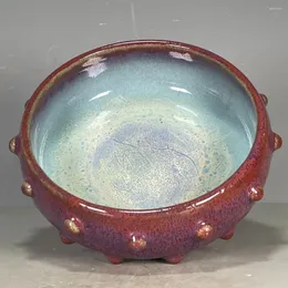 Wazony Antikes Porzellan sammlung jun Ofenwechselglasur Geniettinttift-Wasch-Teller