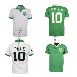 New York Cosmos 1977 PELE Retro koszulki piłkarskie 77 Cruyff Beckenbauer home white away green classic Chinaglia Alberto Beckenbauer Messing koszulki piłkarskie mundury