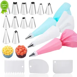 Novo 14/06/26/29 PCs Definir bocais de creme para bicos de pastelaria acessórios para bolsa de decoração para decoração de bolsa de cozinha de cozinha equipamento de confeitaria