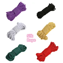 Prodotti per massaggi 10 m Morbido nylon spesso Restrizioni Corde Giocattoli per coppie BDSM Schiavo Gioco di ruolo Shibari Bondage Vincolante Flirtare Adulti 18 Prodotti di gioco