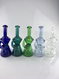Nuovi narghilè piccoli bong in vetro ristagno fornitura diretta in fabbrica per accettare piattaforme petrolifere in vetro personalizzate personalizzate da 14 mm colorate ZZ