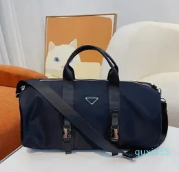 Дизайнерские нейлоновые спортивные сумки унисекс, большая вместительная коммерческая дорожная черная спортивная сумка, портативная сумка для выходных