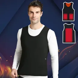 Felpe con cappuccio da uomo Felpe Uomo Donna Gilet riscaldato elettrico Giacca invernale termica senza maniche Gilet Sci Arrampicata Pesca Abbigliamento sportivo Riscaldatore USB Colete 231129