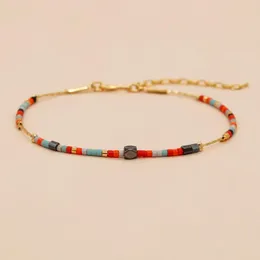 Strand Go2boho Trend Ladies Gold Tiny Dainty Chain Bracelets For Women Miyuki Bead Handmade Colorful Summer Jewelry