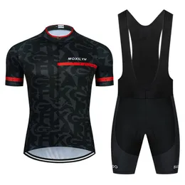 Sudu Cycling Jersey Set 2021 Black and Red Cycling Set bicycle Team Shirds Mens '半袖バイクウェアサマープレミアムClothi298K