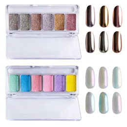 Nail Glitter Aurora Holographic Solid Nails Pigment Powder DIY Designs Art Decoration Zubehör Supplies For ProfessionalsNail
