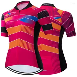 Jackets de corrida RCC Sky 2023 Jersey de ciclismo respirável Mulheres de verão MTB Roupas de bicicleta de bicicleta curta